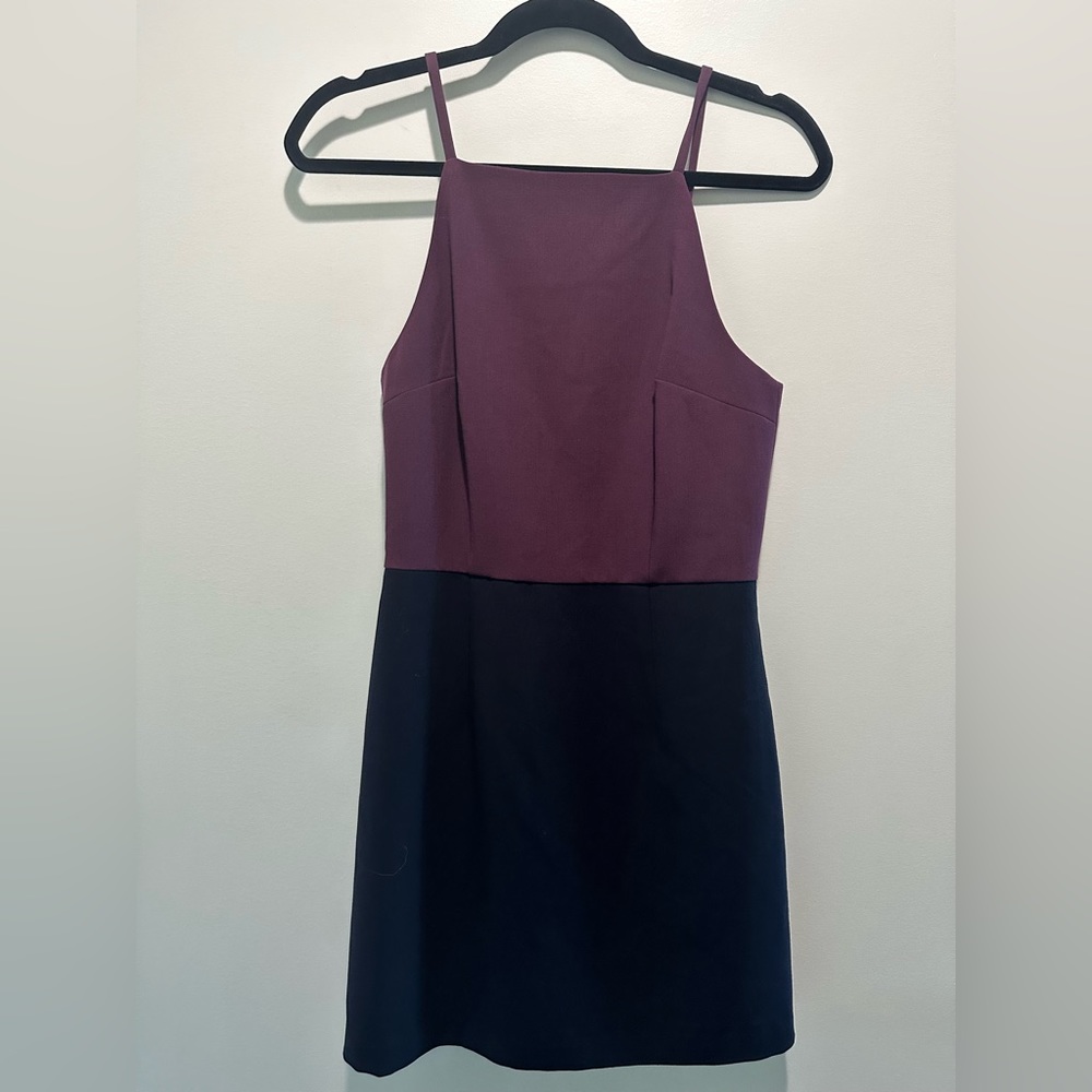 French Connection Purple and Blue Mini Dress